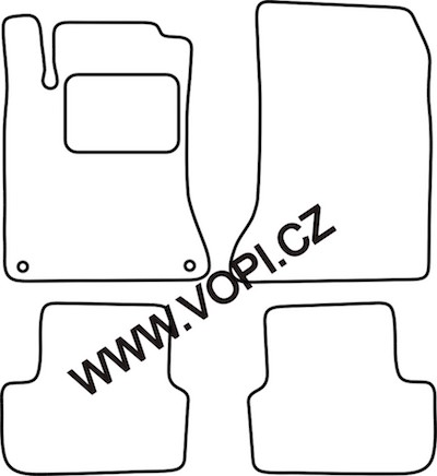 Přesné gumové koberce béžové / šedé Mercedes A-Klass W176 2012 ->